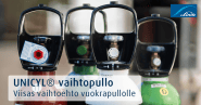 Unicyl omistuspullo Hitsipori Oy